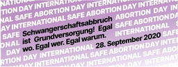 Aktion zum International Safe Abortion Day: Fahrraddemo in Frankfurt