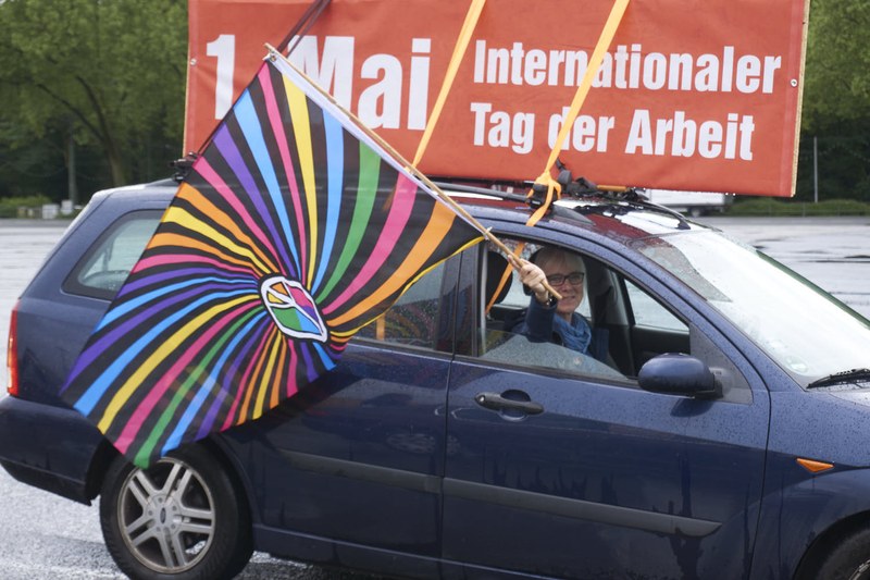 Größte 1. Mai Demonstration in Hessen erfolgreich durchgeführt